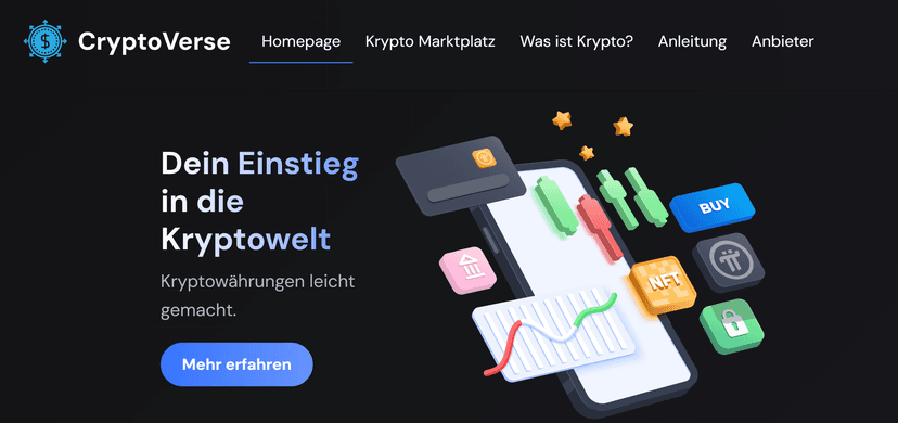 CryptoVerse Screenshot